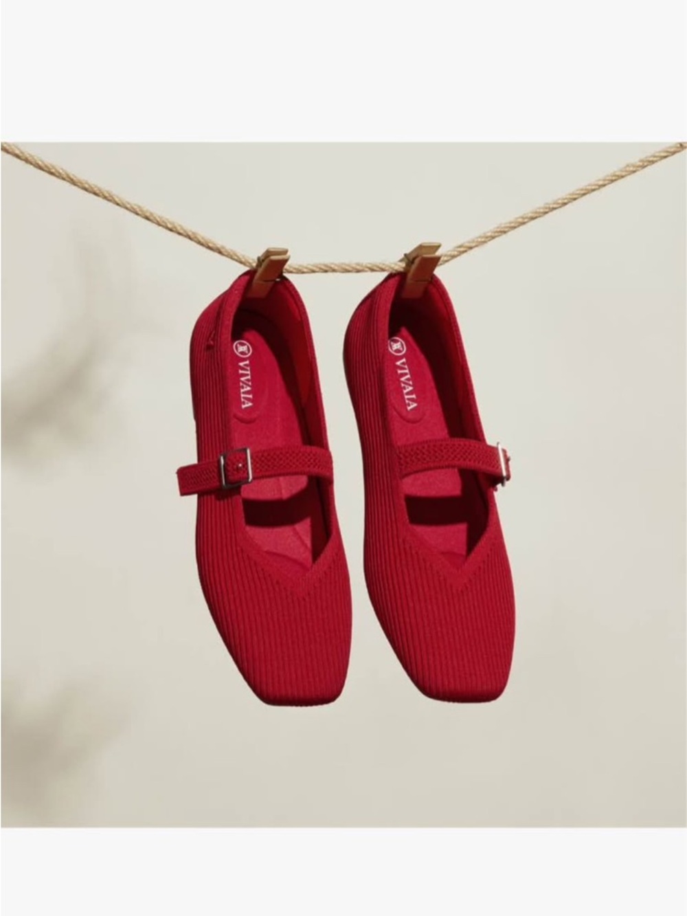 Vivaia Square-Toe Mary Jane (Margot™ Mary-Jane) size 42 Washable Flats